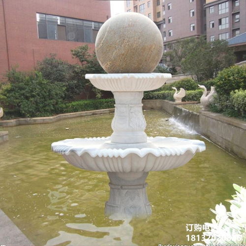漢白玉庭院小型雕塑 吳忠石雕景觀球的永恒之美